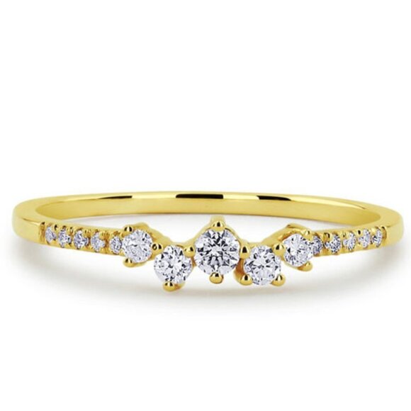 💍 Minimalist Gold Plated Eternal Ring for Women, VIP162 - Picture 1 of 7